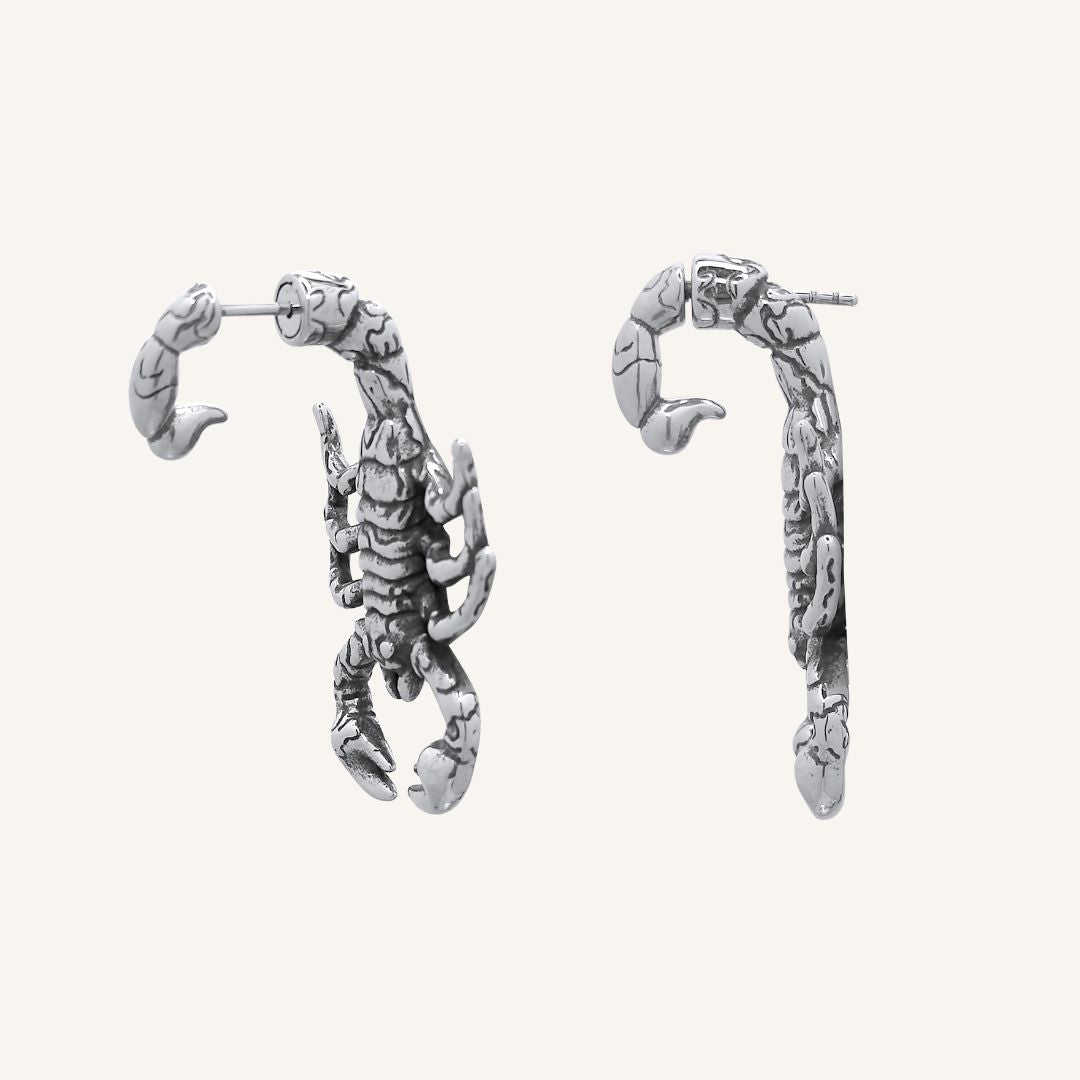 Eisa Scorpion Front and Back Earring - Single - BLFX