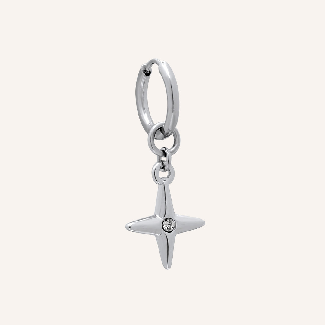 Elthar Star Hoop Earring - Single