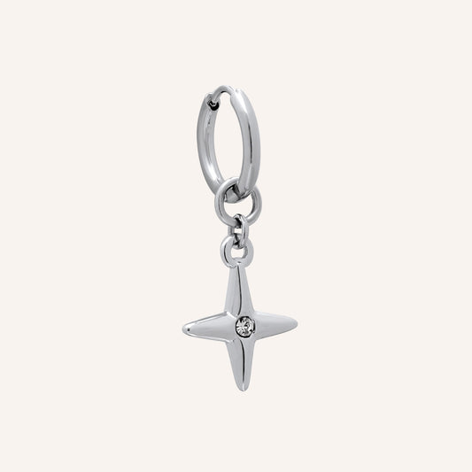 Elthar Star Hoop Earring - Single