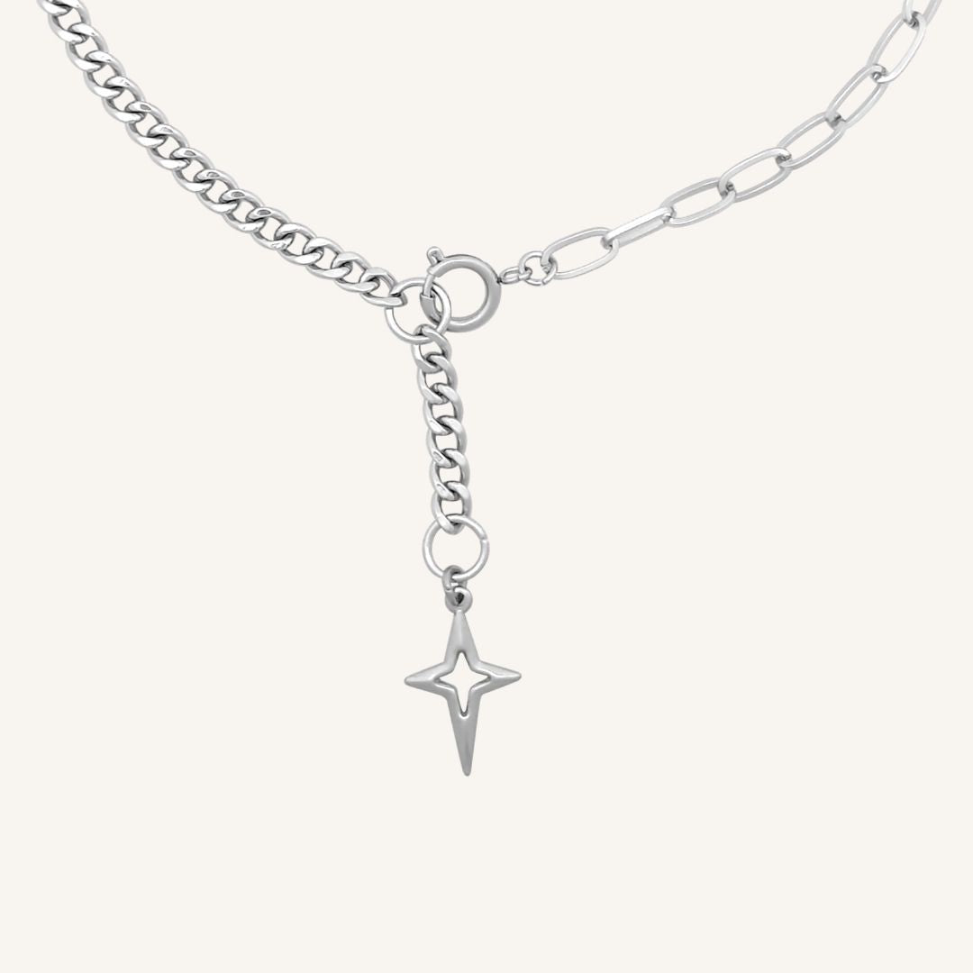 Emory Star Hybrid Chain Y Necklace - BLFX