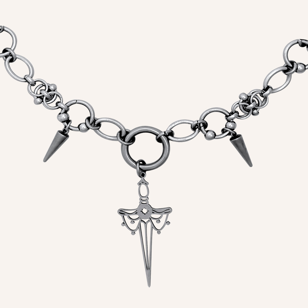 Eon Chainmail Sword Hybrid Necklace