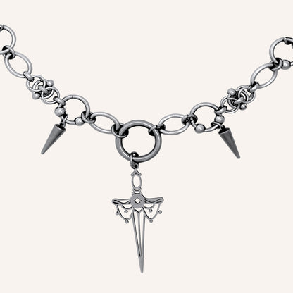 Eon Chainmail Sword Hybrid Necklace