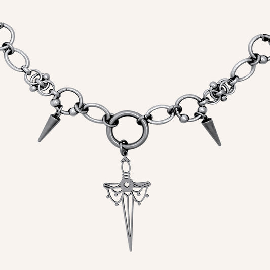 Eon Chainmail Sword Hybrid Necklace