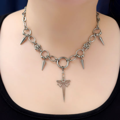 Eon Chainmail Sword Hybrid Necklace