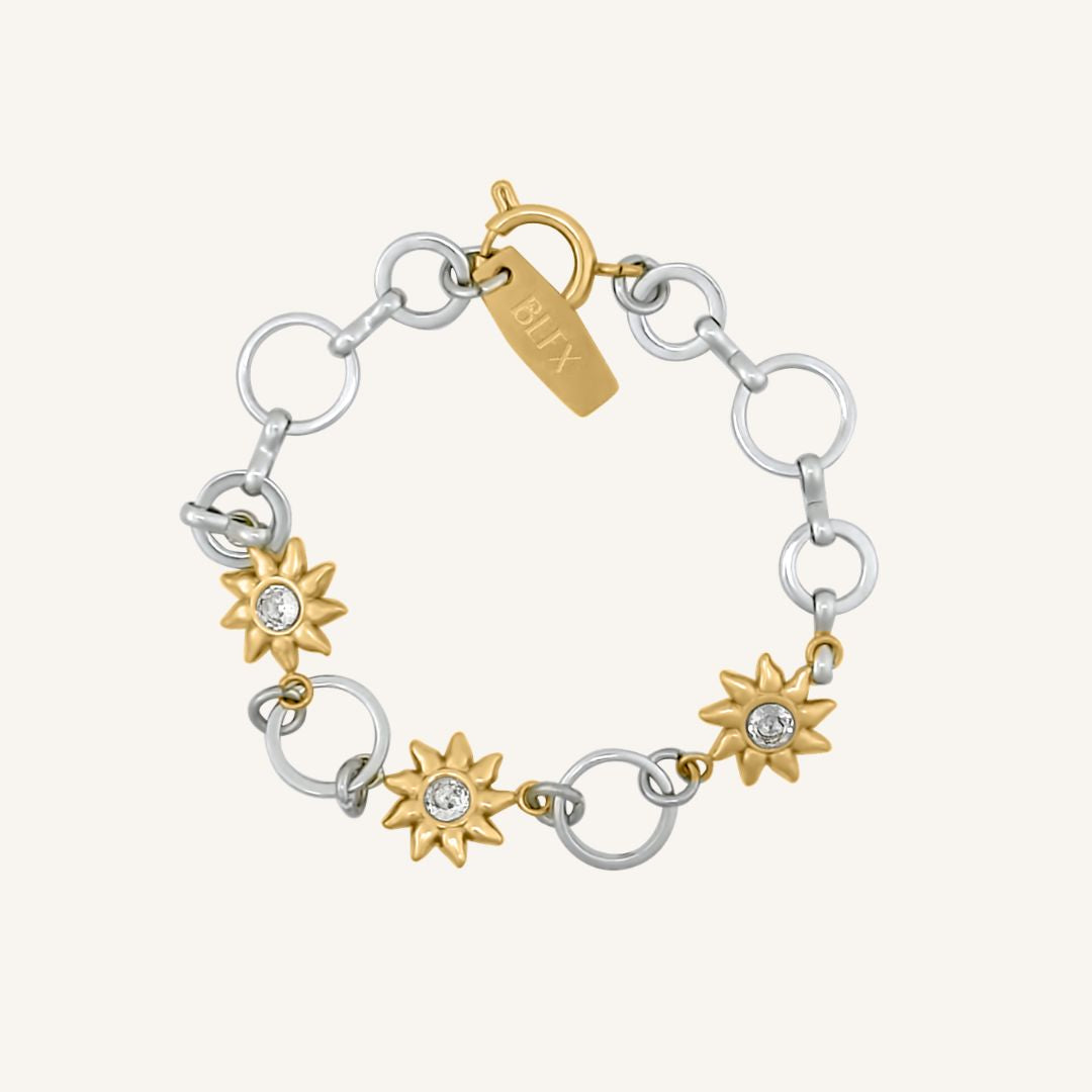Erelle Sun Duo Tone Bracelet
