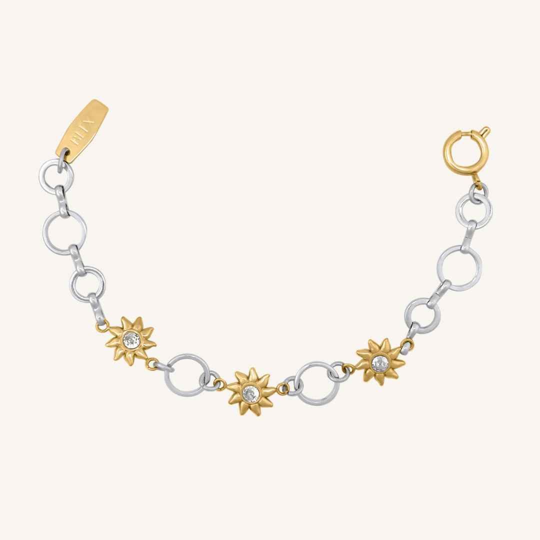Erelle Sun Duo Tone Bracelet