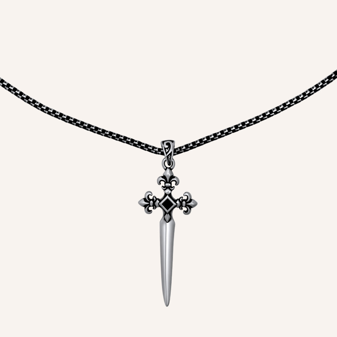 Eridan Fleur Sword Long Necklace