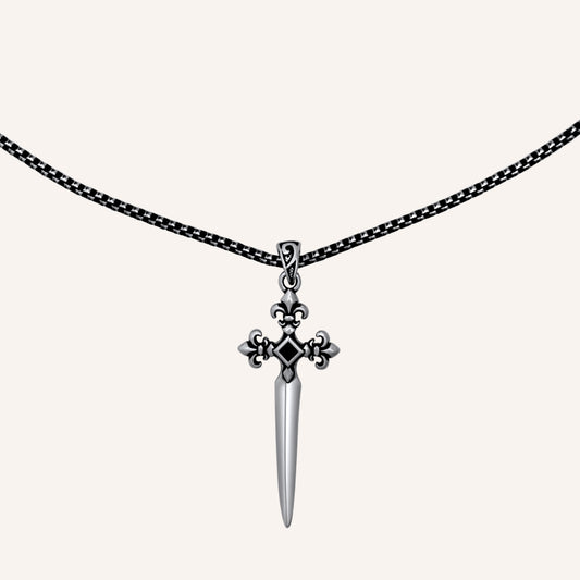 Eridan Fleur Sword Long Necklace