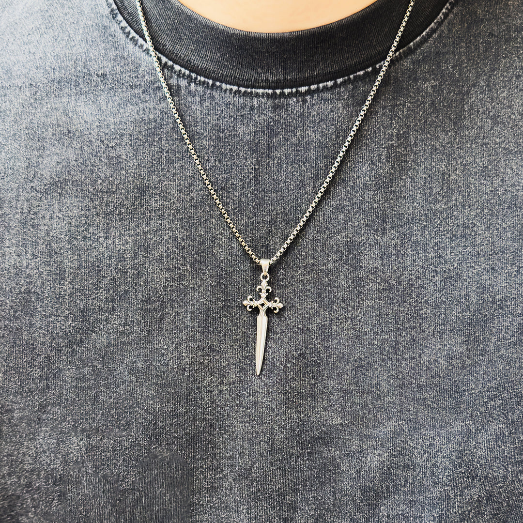 Eridan Fleur Sword Long Necklace