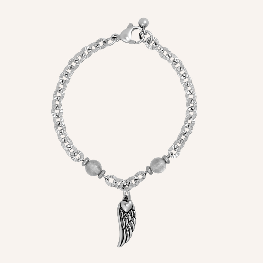 Escher Angel Wing Moonstone Bracelet