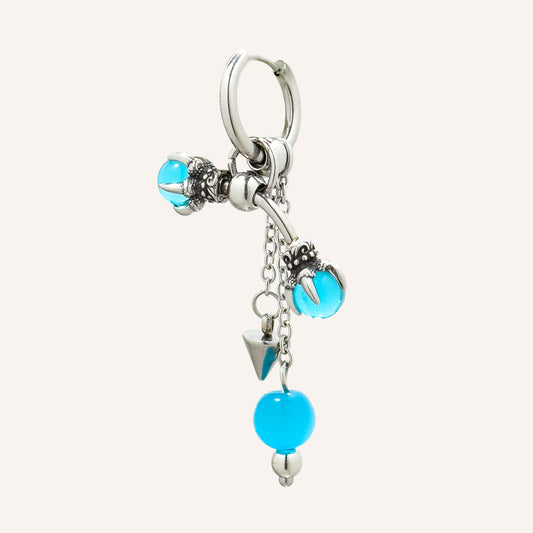 Euryn Dragon Tear Hoop Earring - Single