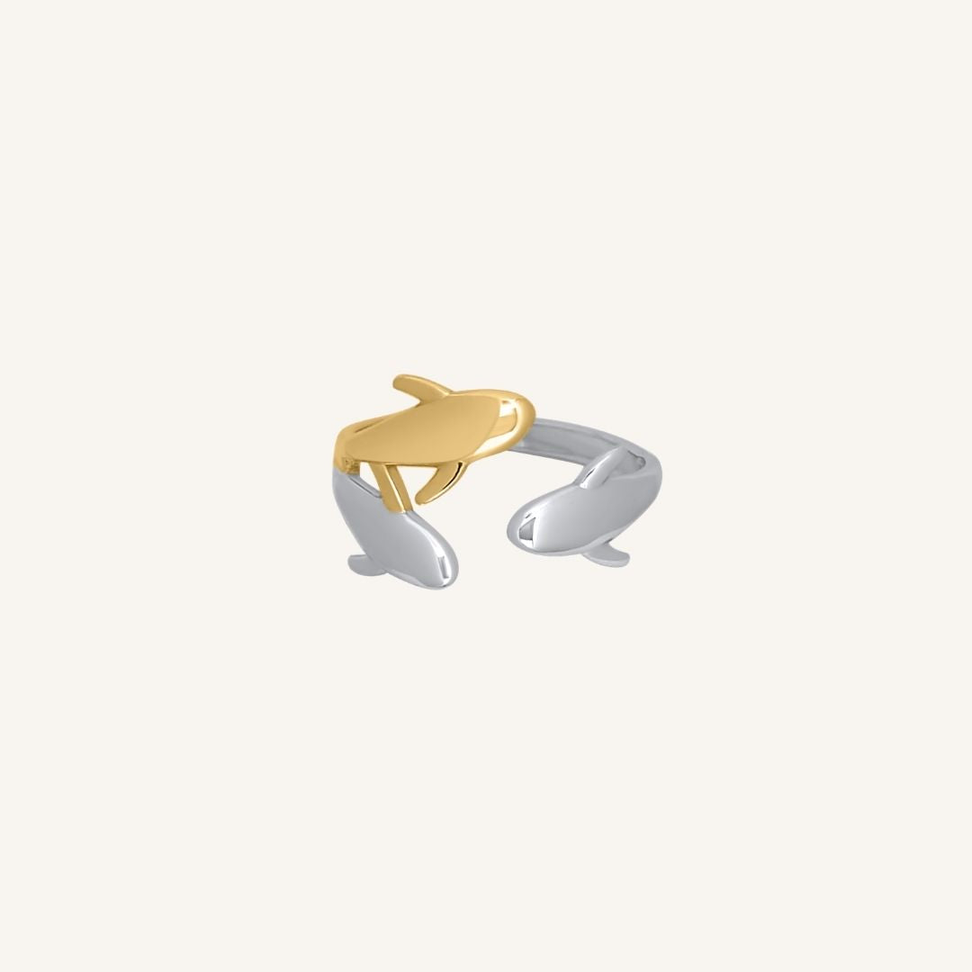 Evana Fish Ring - Duo Tone