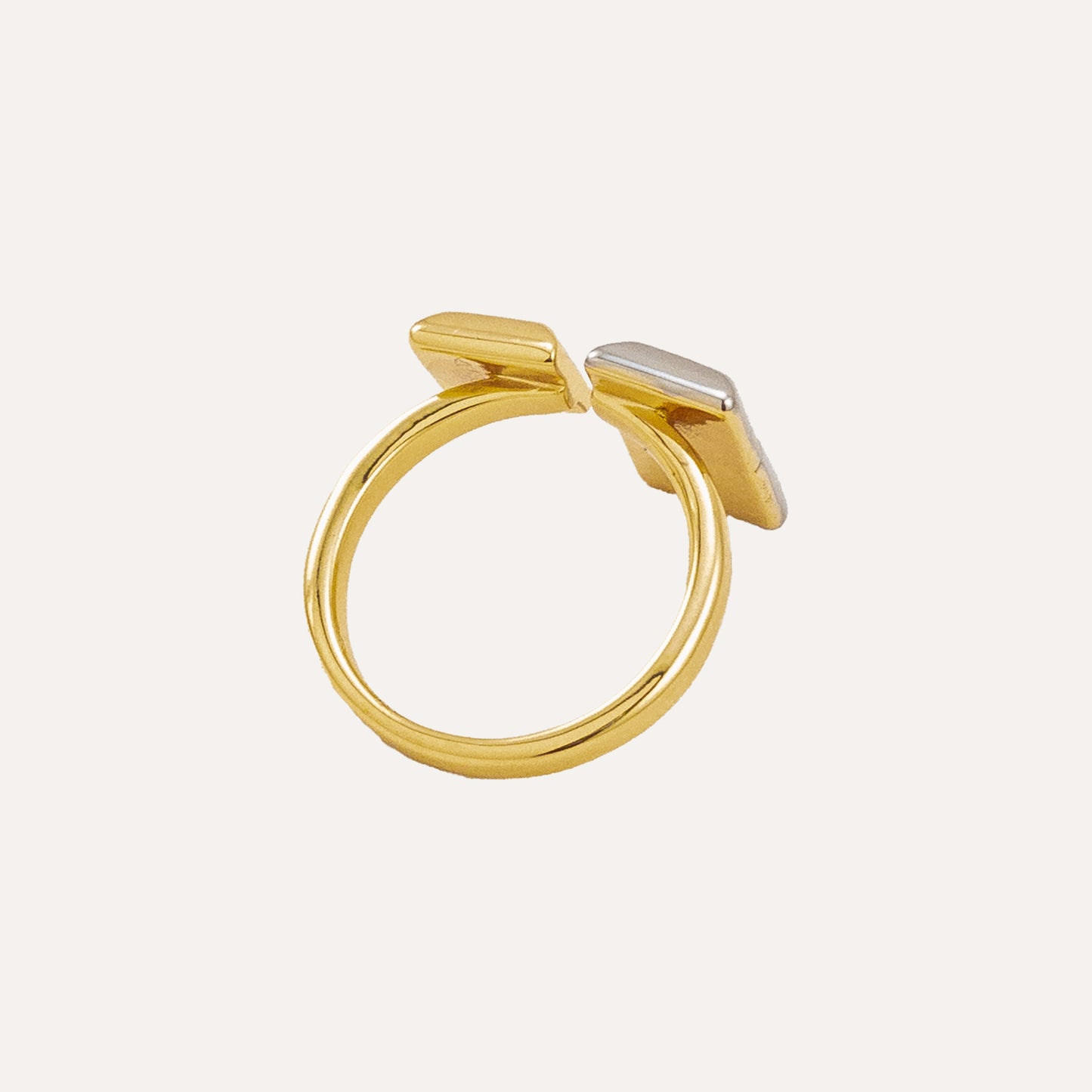 Evolet Lego Duo Tone Open Ring