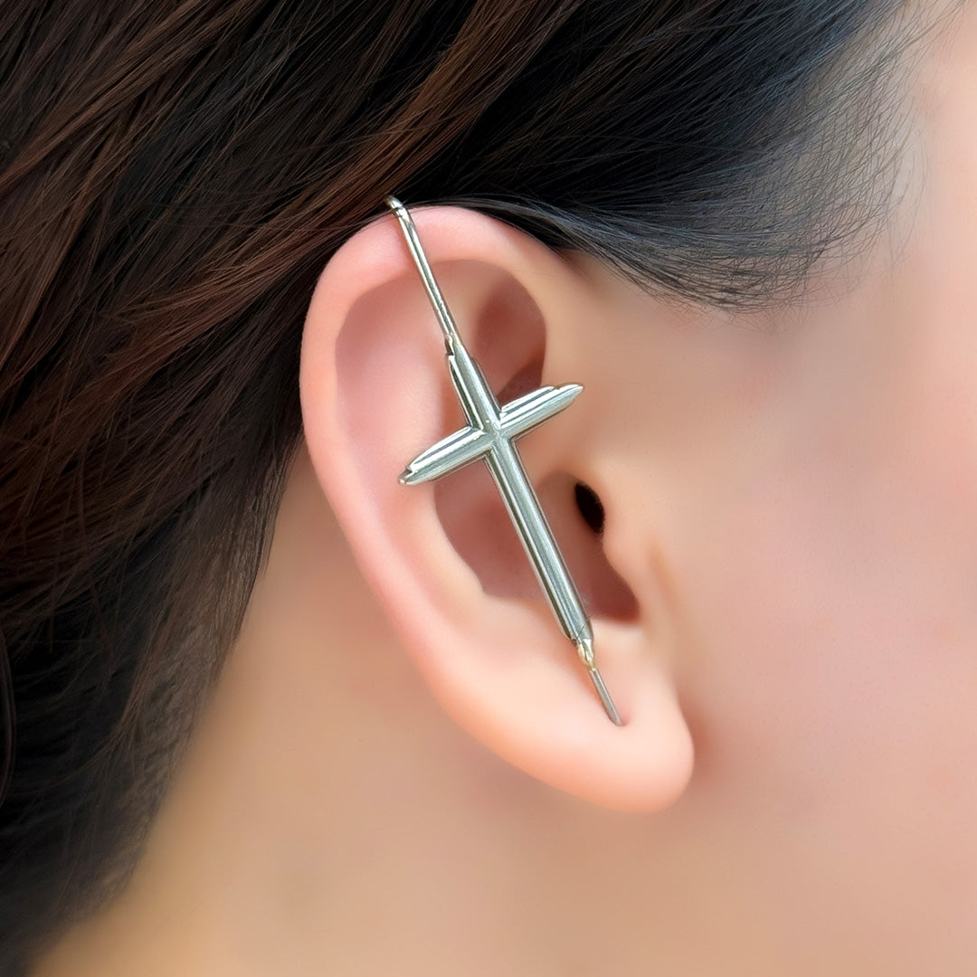 Exult Ear Pin - Cross