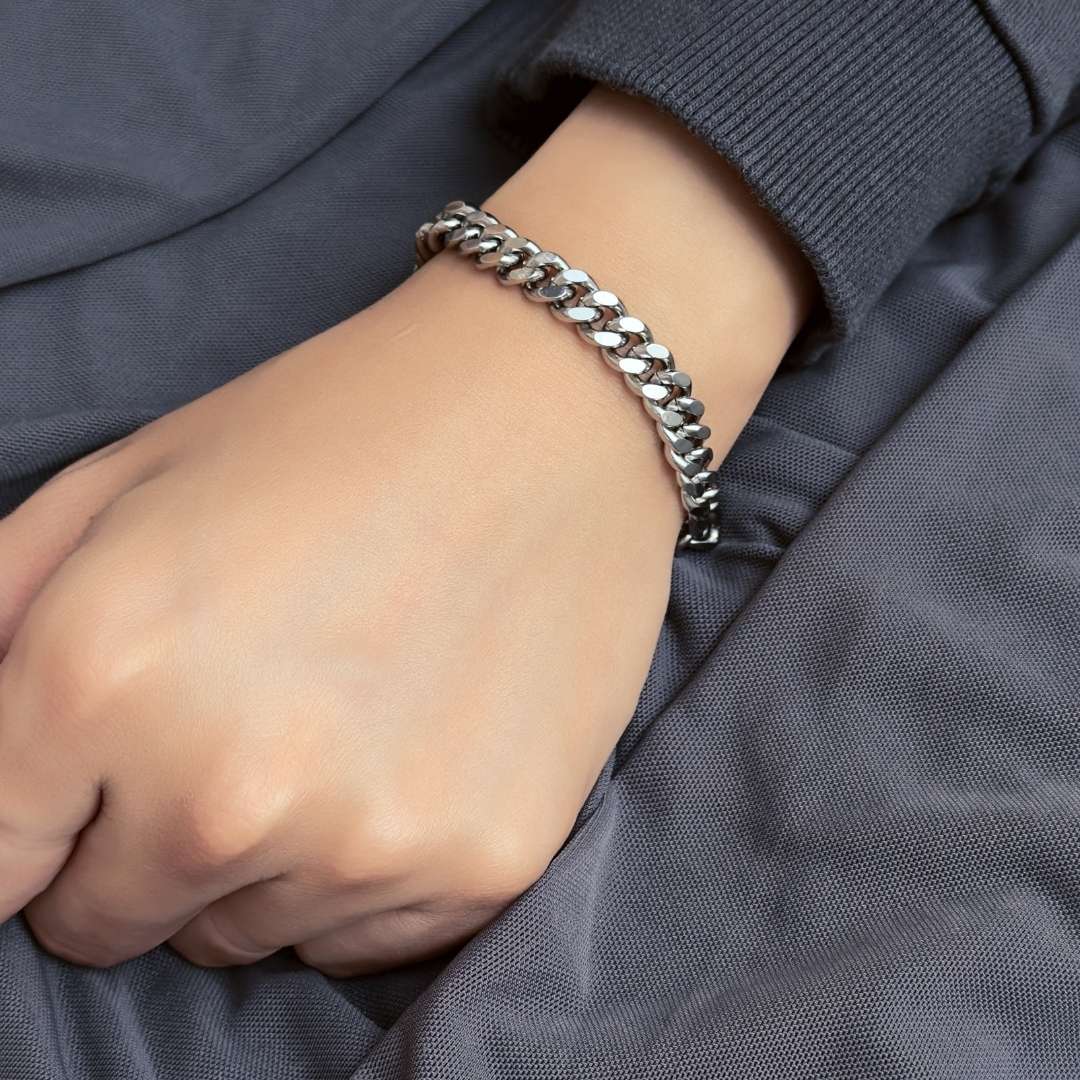 Farren Blue White Cuban Bracelet - BLFX
