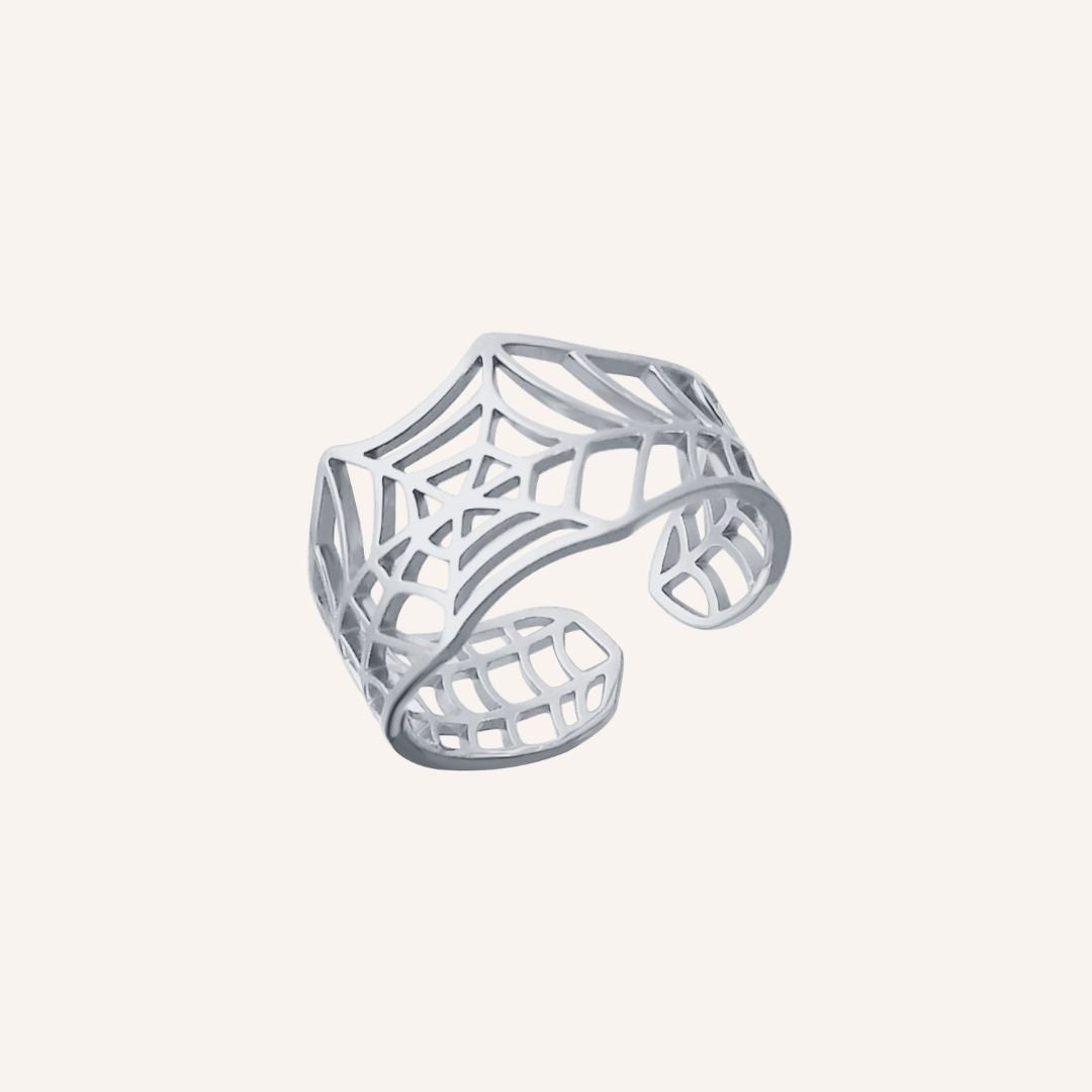 Fidel Spider Web Ring - Silver - BLFX