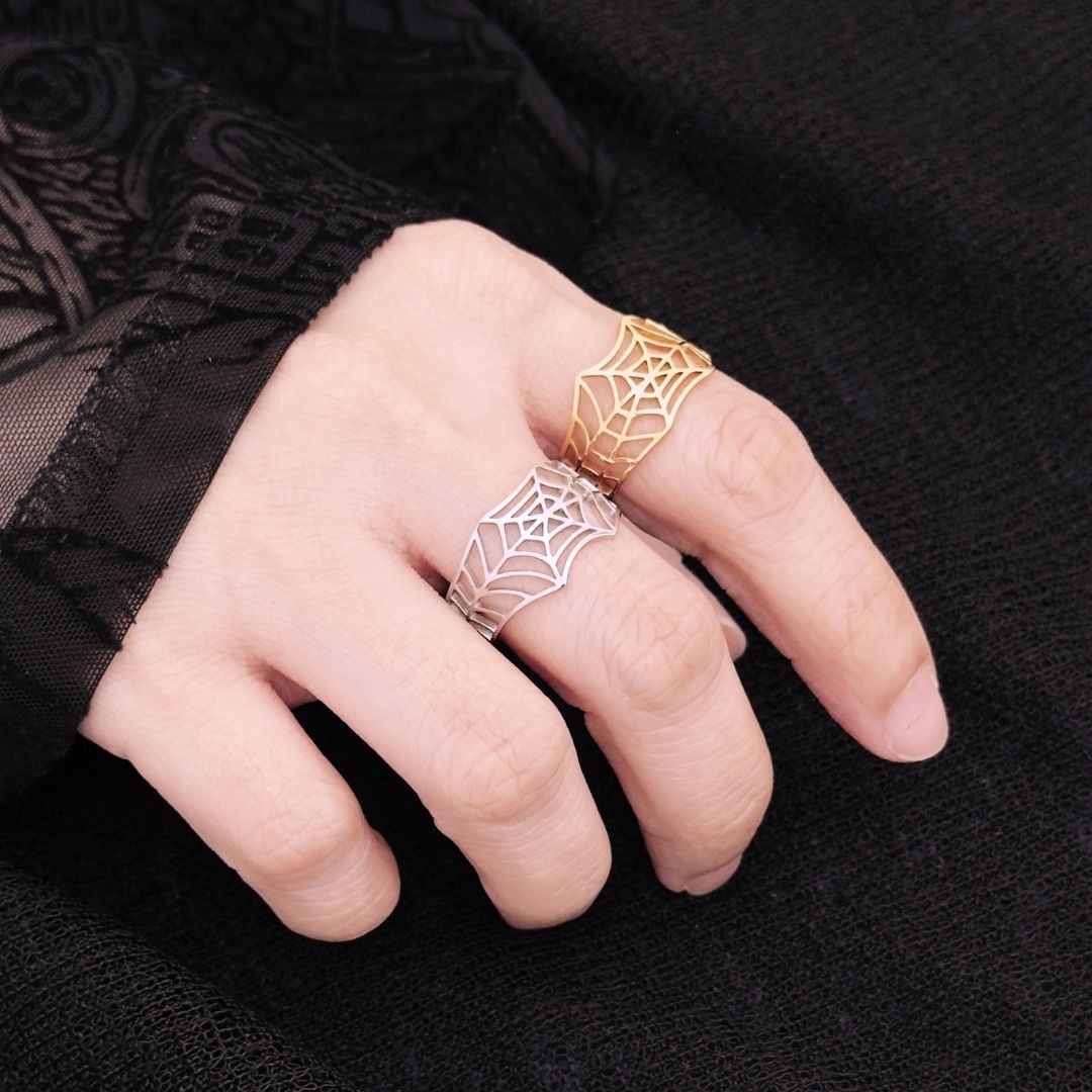 Fidel Spider Web Ring - Silver - BLFX