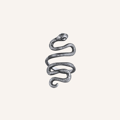 Finnian Snake Smoke Open Ring