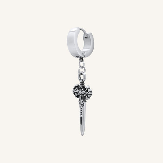 Fletcher Sword Hoop Earring - Single