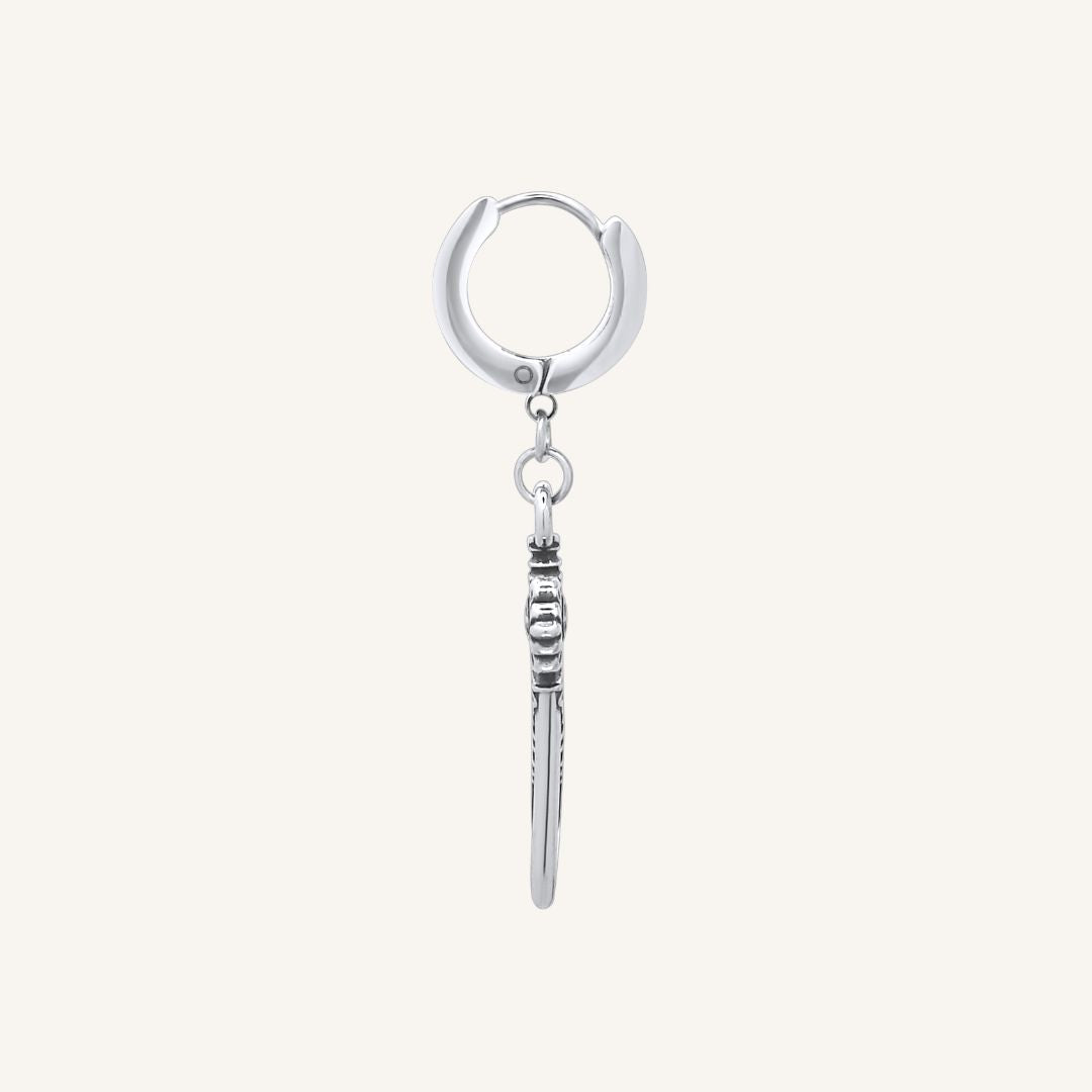 Fletcher Sword Hoop Earring - Single - BLFX