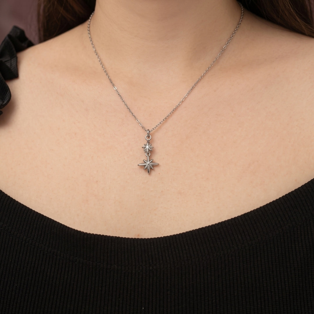 Gael Twin Star Necklace