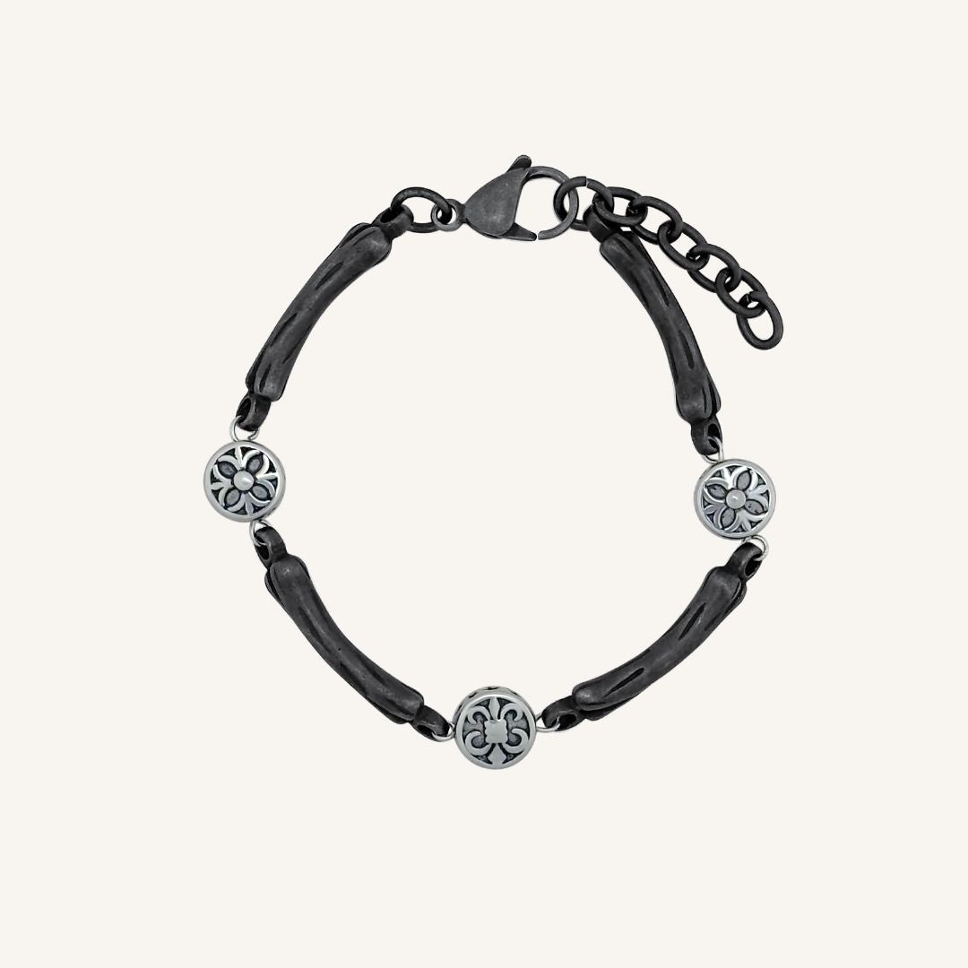 Galdric Bone Chrome Plus Bracelet (Smoke)