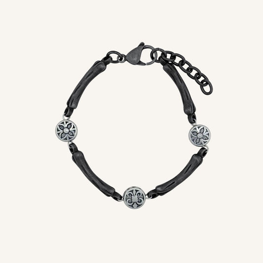 Galdric Bone Chrome Plus Bracelet (Smoke)
