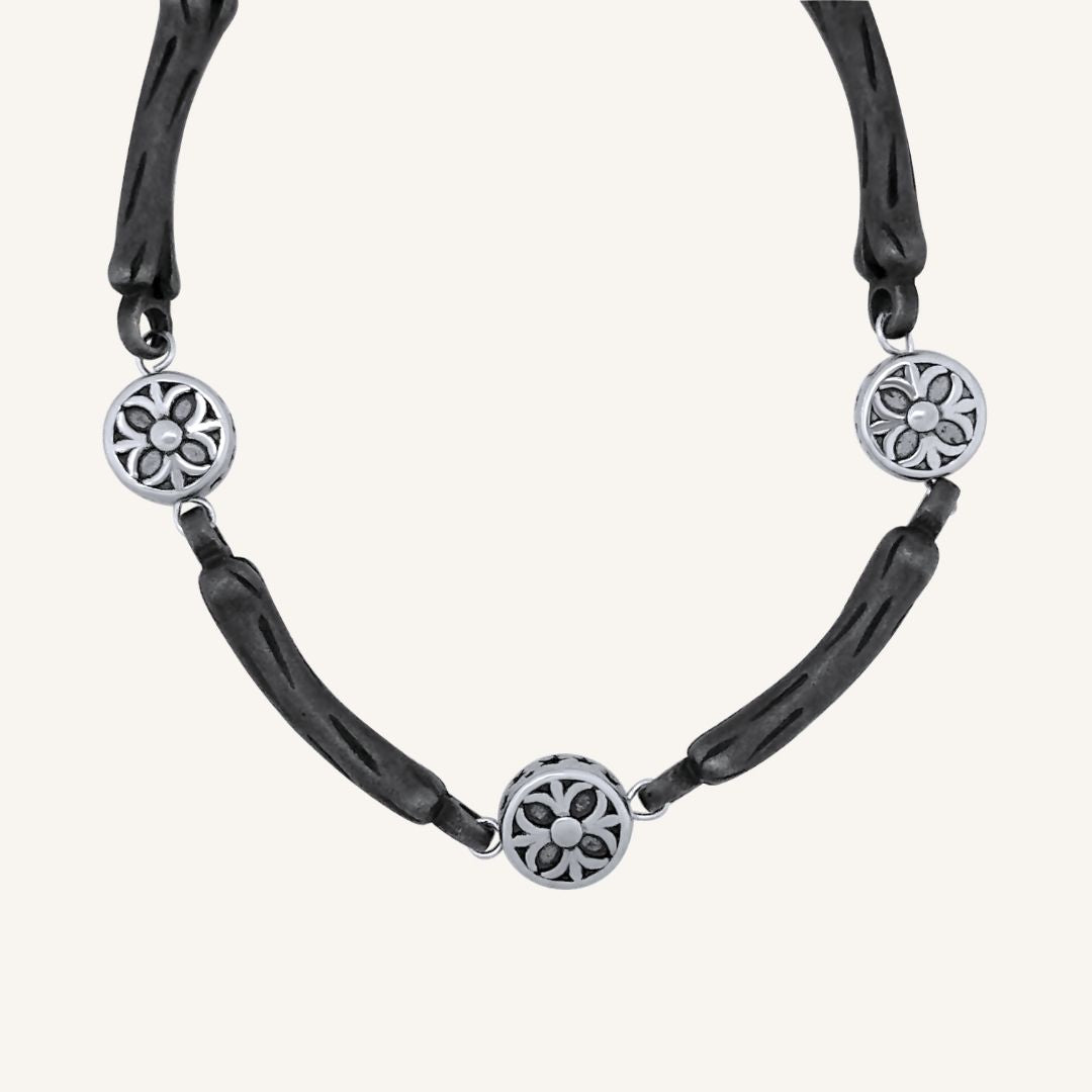 Galdric Bone Chrome Plus Bracelet (Smoke)