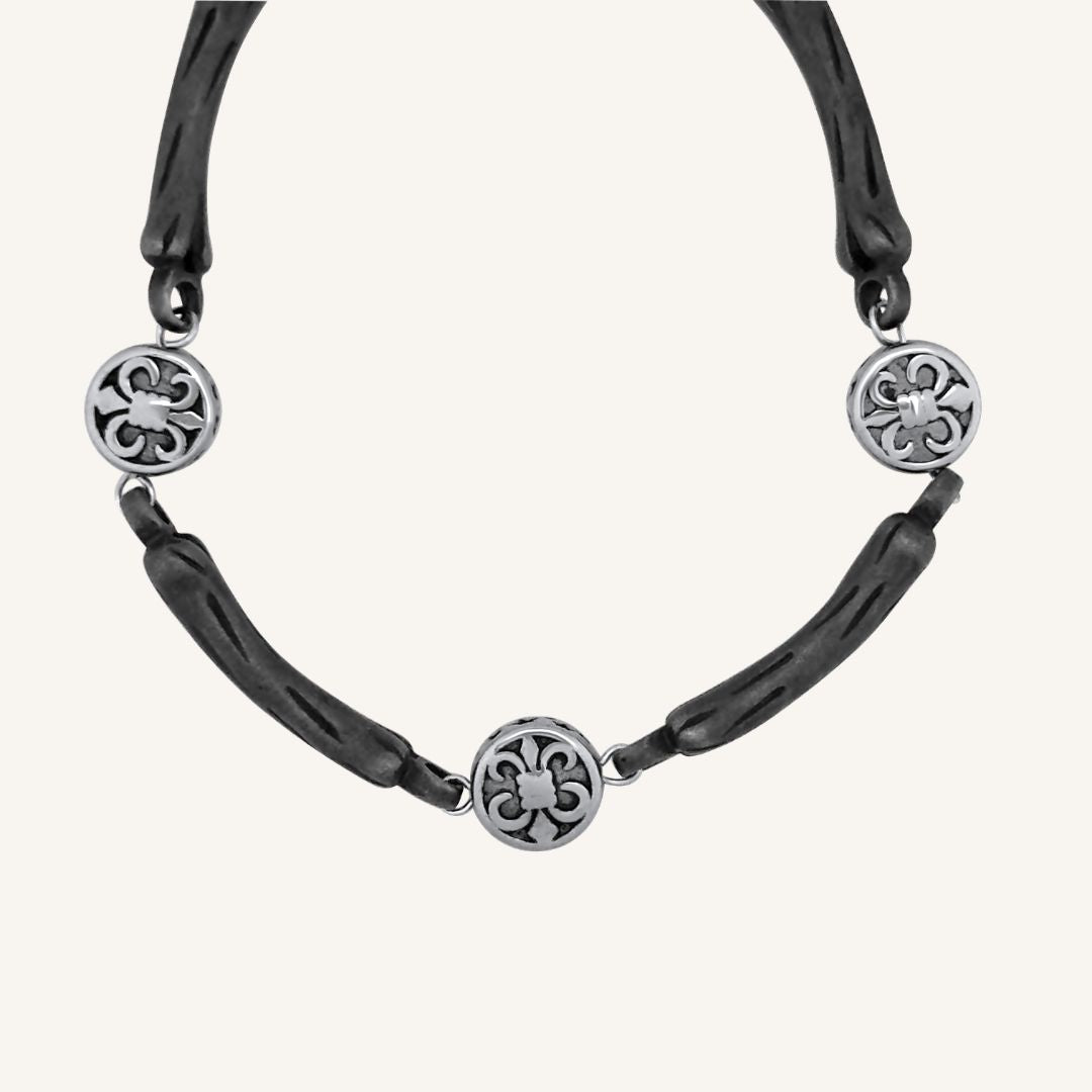 Galdric Bone Chrome Plus Bracelet (Smoke)