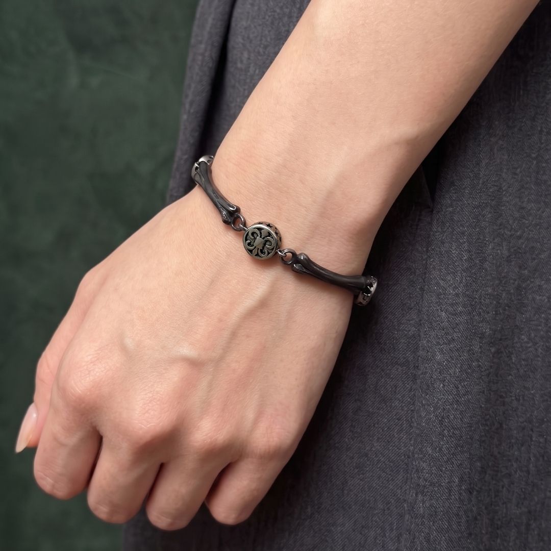 Galdric Bone Chrome Plus Bracelet (Smoke)