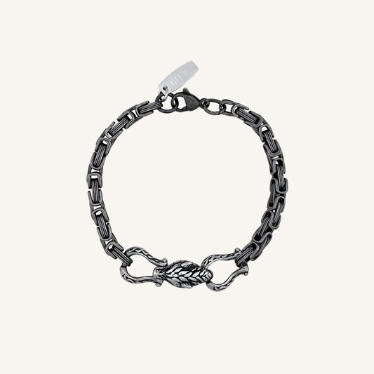 Galin Hero Wolf Chain Bracelet (Smoke)
