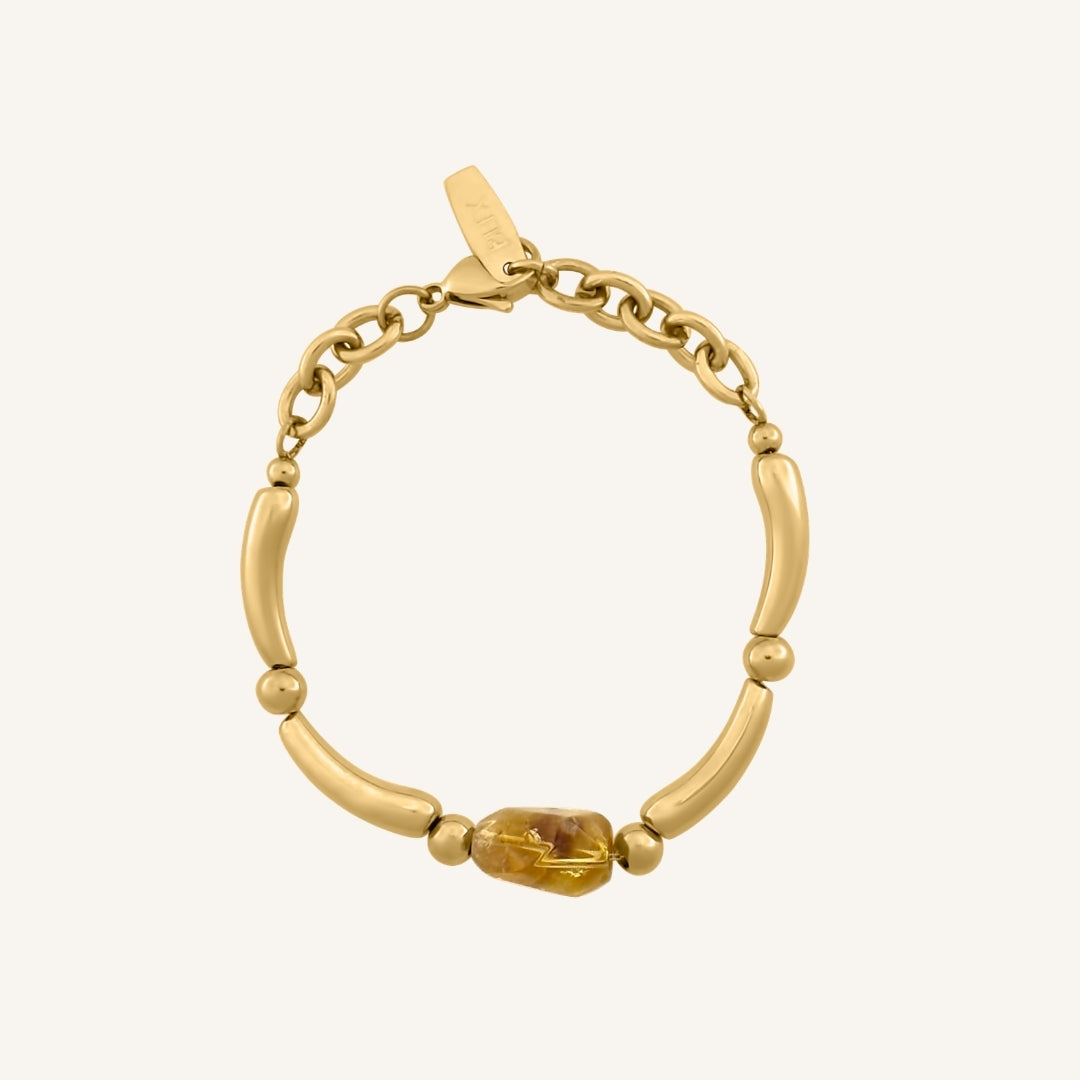 Garo Bead Bracelet (Gold Citrine)