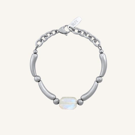 Garo Bead Bracelet (White Moonstone)