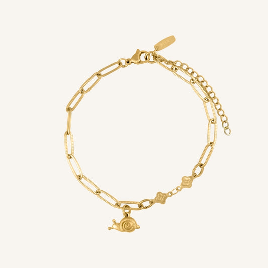 Gary Snail Layered Bracelet (Gold)