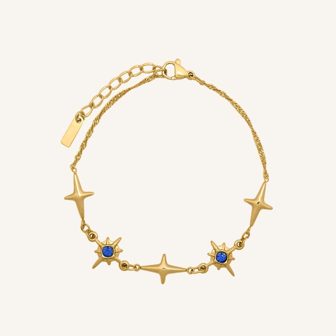 Gavi Blue Star Spark Bracelet (Gold) - BLFX