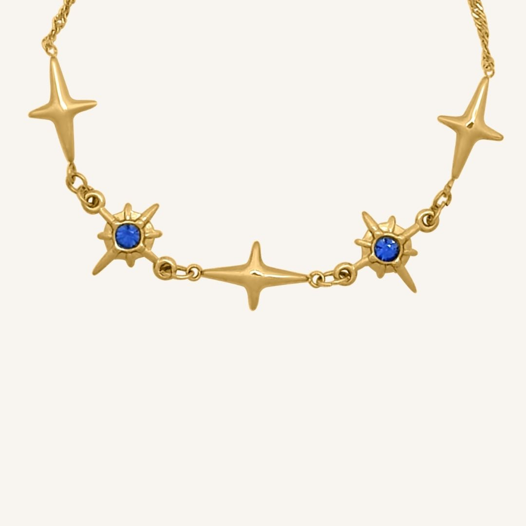 Gavi Blue Star Spark Bracelet (Gold) - BLFX