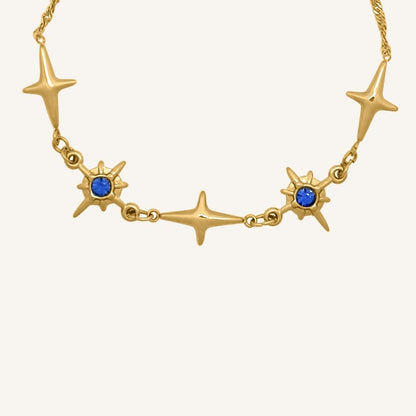 Gavi Blue Star Spark Bracelet (Gold) - BLFX