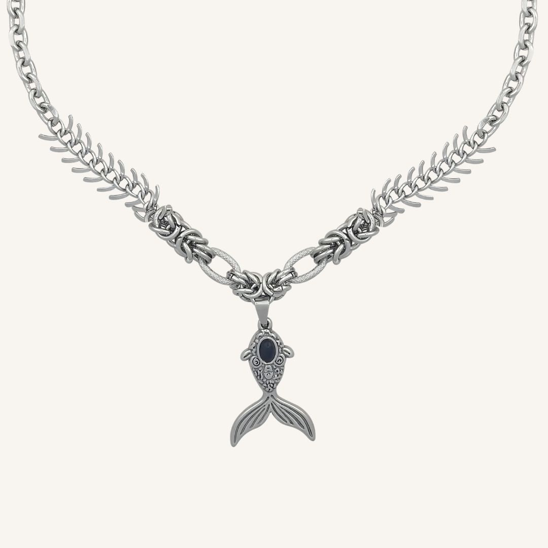 Georgia Chainmail Fish Necklace