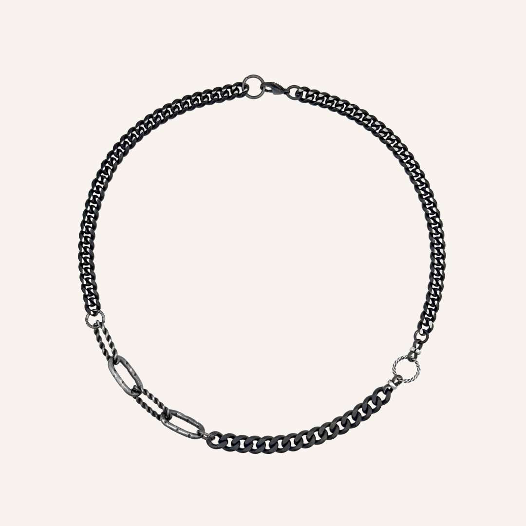 Gerald Hybrid Chain Necklace - Smoke - BLFX