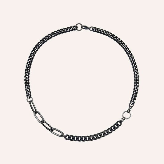 Gerald Hybrid Chain Necklace - Smoke - BLFX