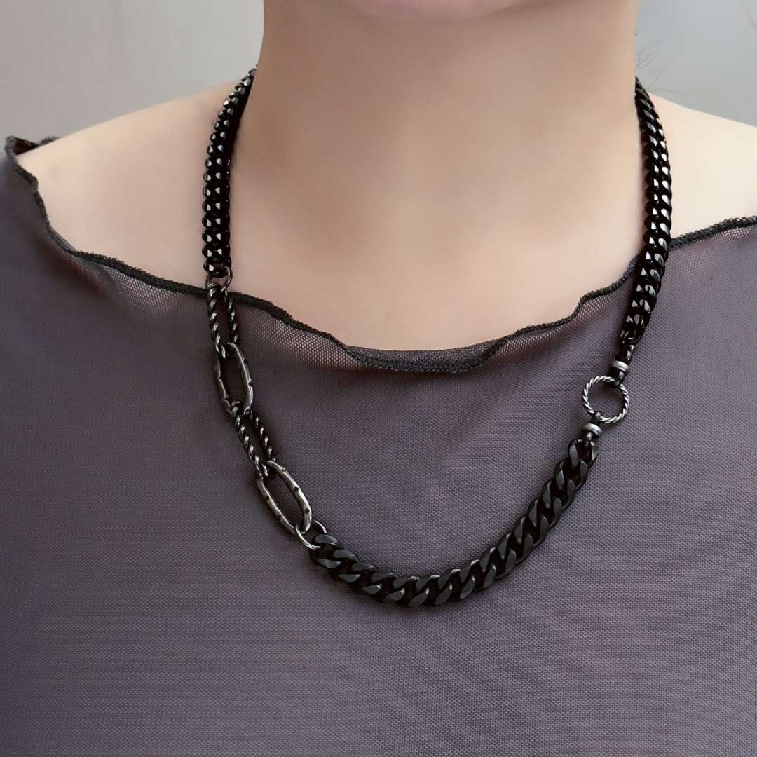 Gerald Hybrid Chain Necklace - Smoke - BLFX