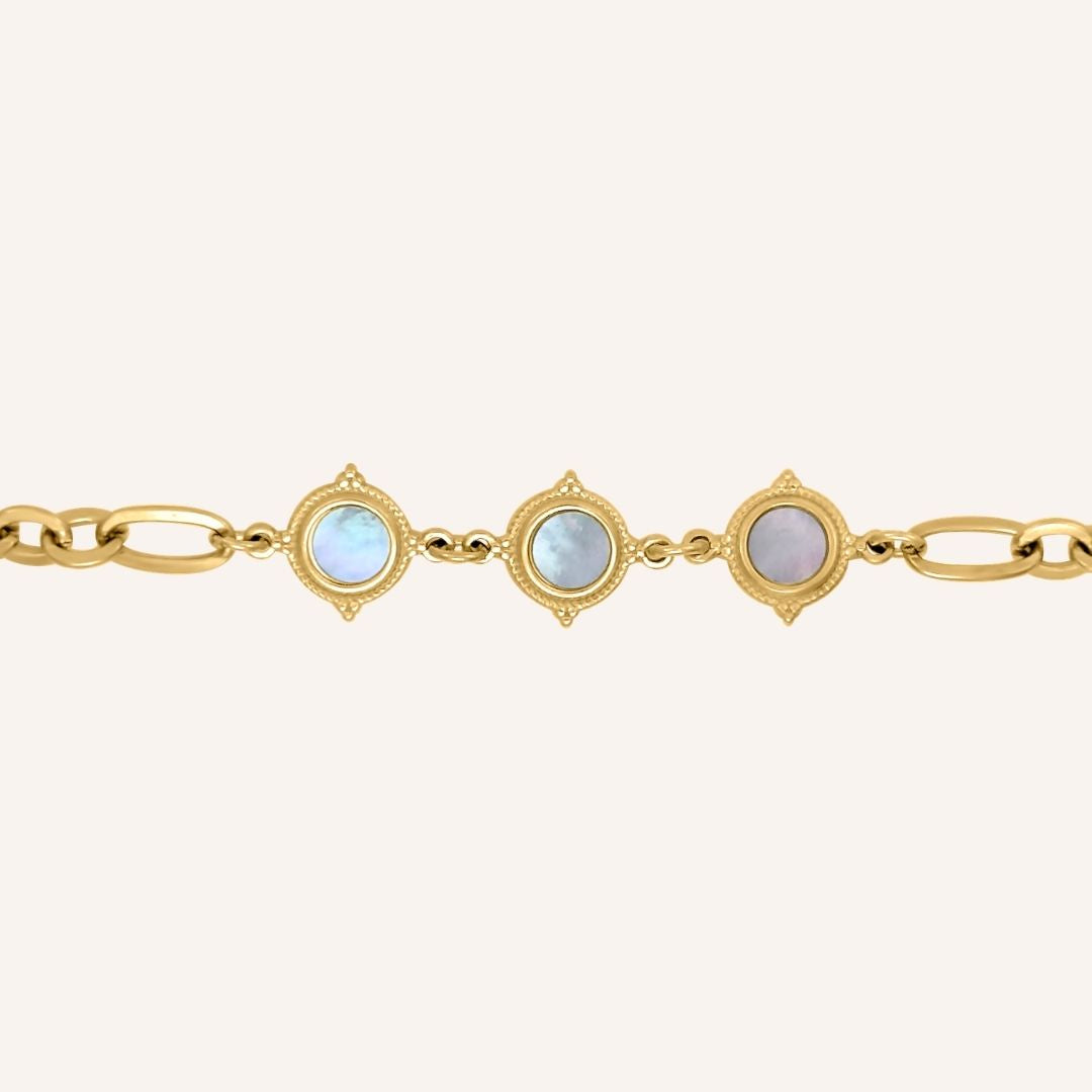 Giacomo Shell Chain Bracelet - Gold - BLFX