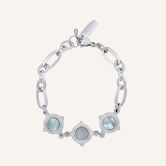 Giacomo Shell Chain Bracelet - Silver - BLFX