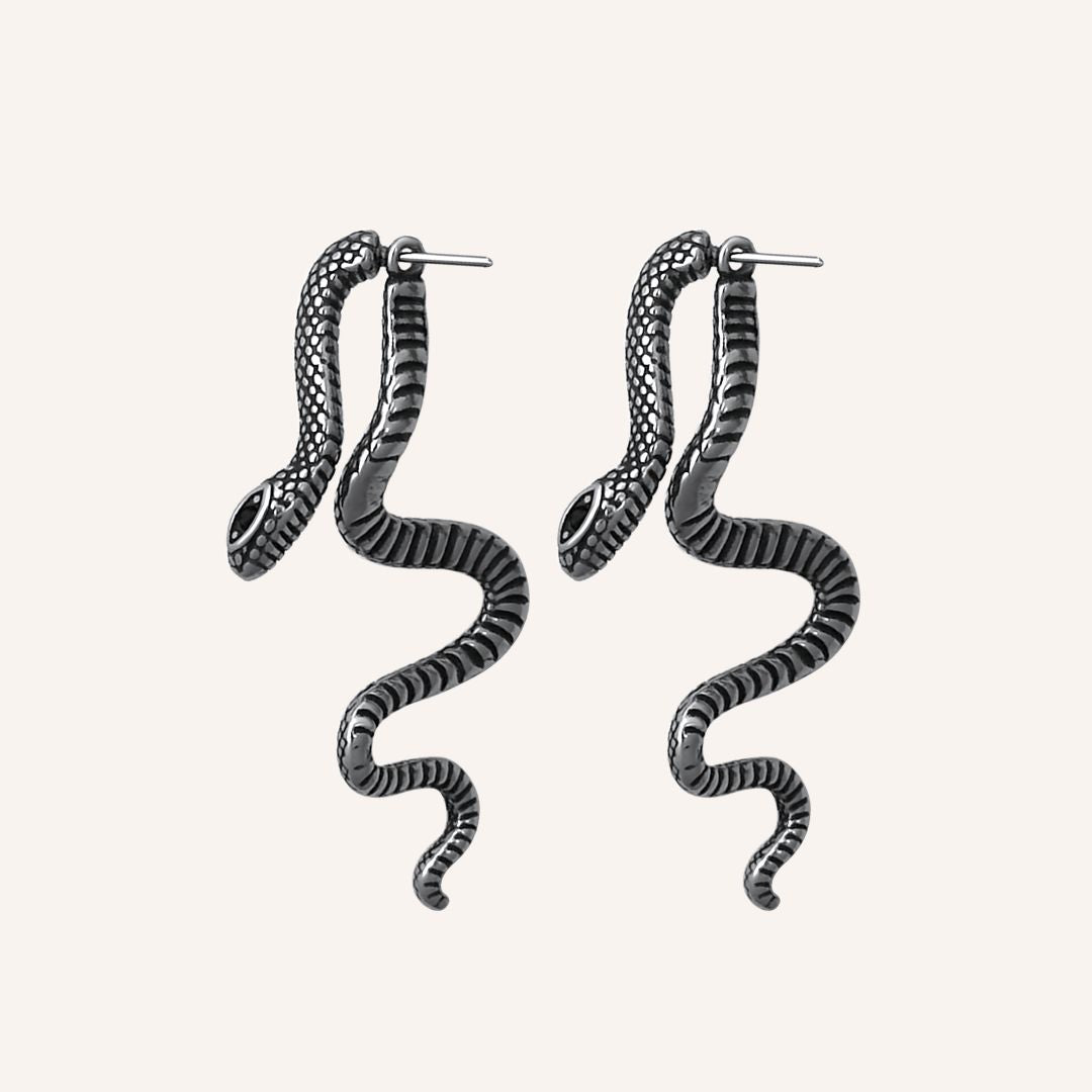 Gideon Front and back Snake Earring - BLFX