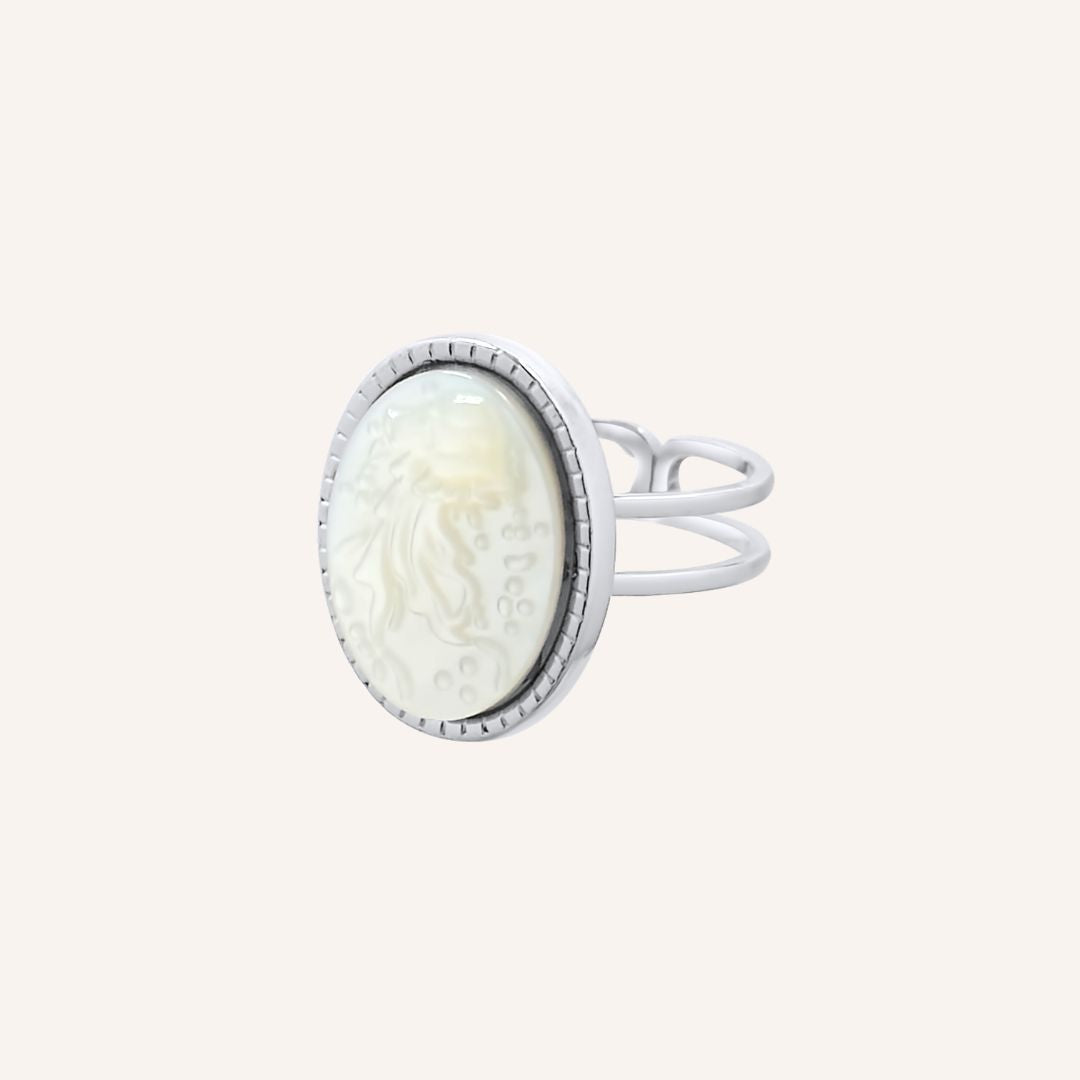 Ginzo White Shell Ring (Jelly Fish) - BLFX