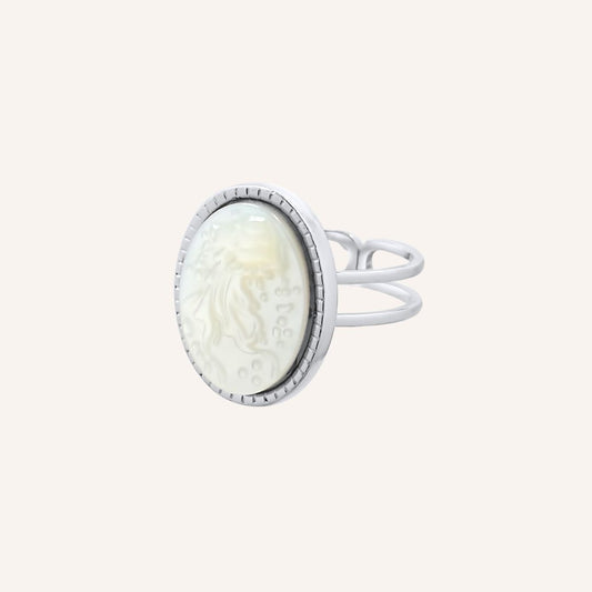 Ginzo White Shell Ring (Jelly Fish) - BLFX