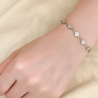 Gio Clover Bracelet - Silver