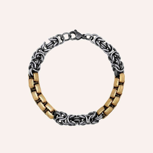Gordy Hybrid Barista Chainmail Chain Bracelet - Duo Tone - BLFX