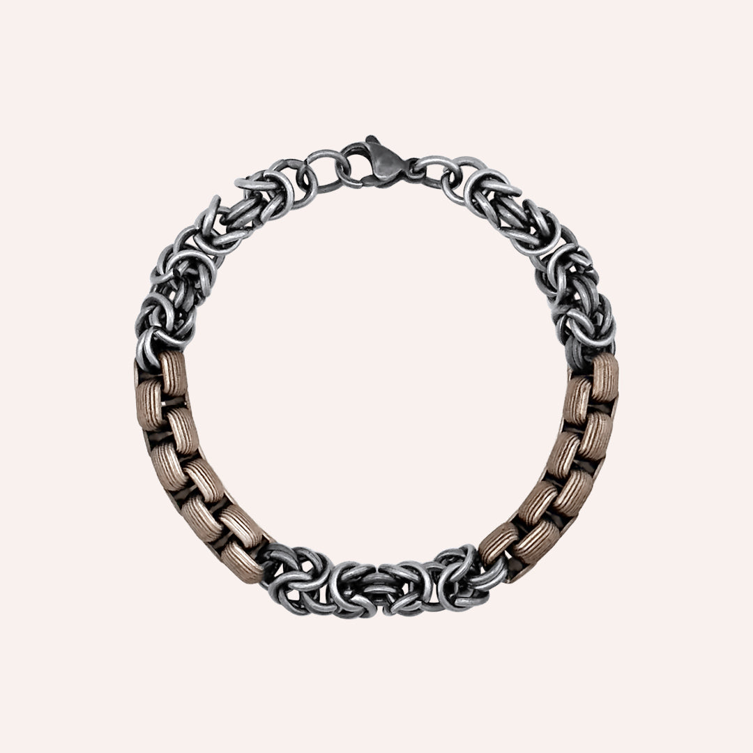 Gordy Hybrid Barista Chainmail Chain Bracelet - coffee