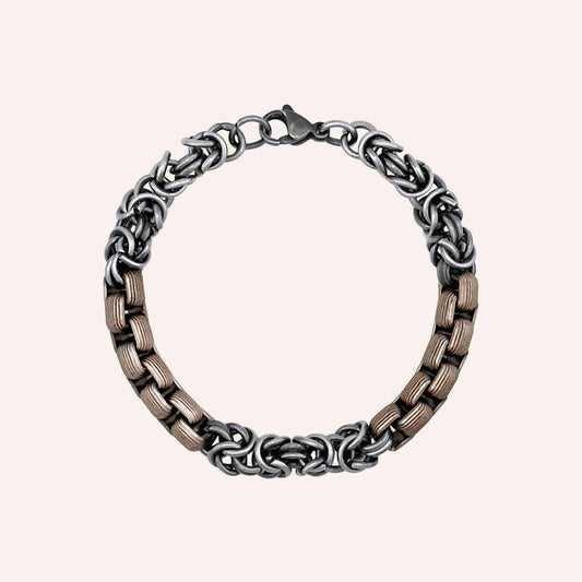 Gordy Hybrid Barista Chainmail Chain Bracelet - coffee